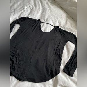 EUC Long Sleeved Tee Shirt with back detail.
